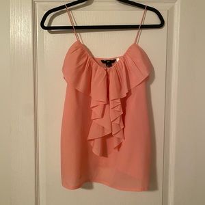 H&M front ruffle tank